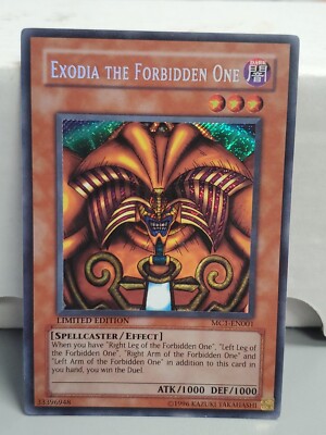 Yugioh Exodia The Forbidden One MC1-EN001 Secret Rare Limited Edition LP-image