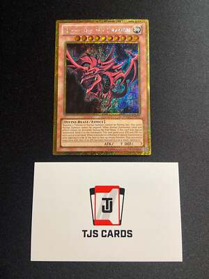 Slifer The Sky Dragon - Gold Secret Rare PGLD-EN032 - LP - YuGiOh-image