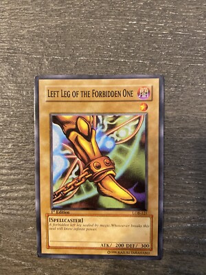 Left Leg Of The Forbidden One Ultra Rare 1st Edition LOB-129 Yugioh Exodia-image