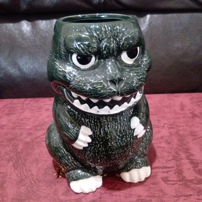 Godzilla Mug Pose Collectible Vintage Ceramic, Used, No Box-image