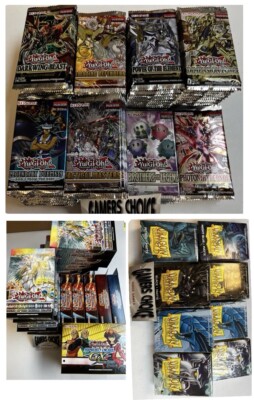 Yu-gi-oh Sealed 159 Packs, 8-60ct Dragon Shield, 17 Structure Decks and more-image