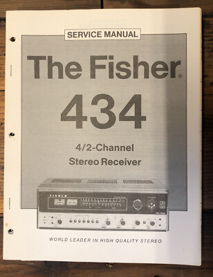 Fisher Model 434 Receiver  Service Manual *Original*-image