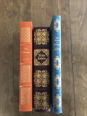 Talisman, She Stoops to Conquer, Tom Jones. Easton Press Leather-Bound Classics-image