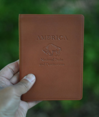 America  National Parks Destinations Atlas Leather Bound  Second  leather -image