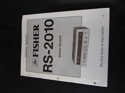 Fisher RS-1020 Receiver  Service Manual *Original*-image