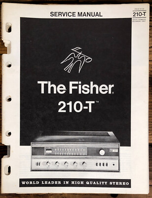 Fisher Model 210-T Receiver  Service Manual *Original*-image