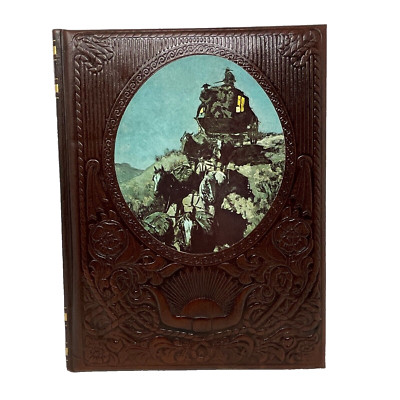 1974 THE OLD WEST Vol 9: THE EXPRESSMEN Time-Life Books Series Set FAUX LEATHER-image