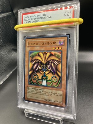 Yugioh PSA9 Exodia the Forbidden One English Secret Rare Old Asian LOB-124-image