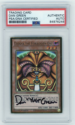 PSA Signed Dan Green Yu-Gi-Oh! Exodia The Forbidden One 1st Ed MGED-EN005-image